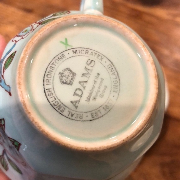 Adams China Flat Cup and Saucer Set Singapore Bird - Picture 5 of 10